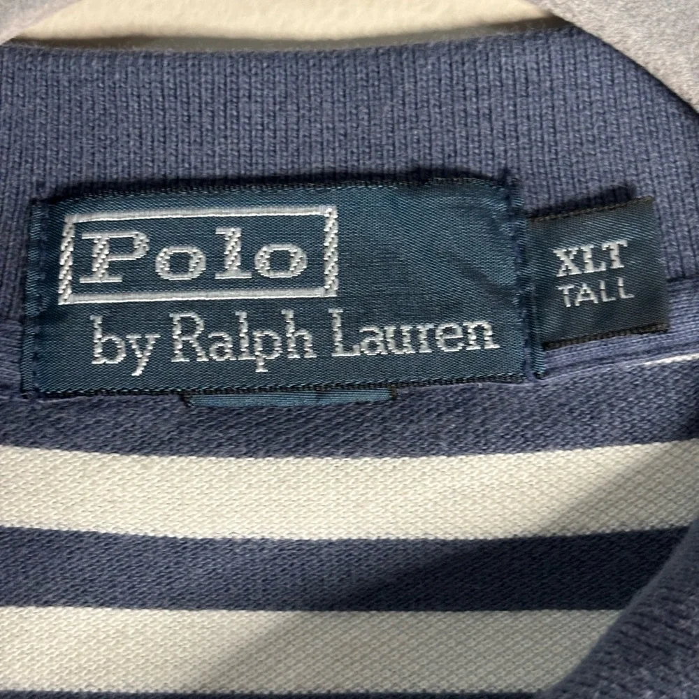 Ralph Lauren‎ Blue and White Striped Polo Shirt